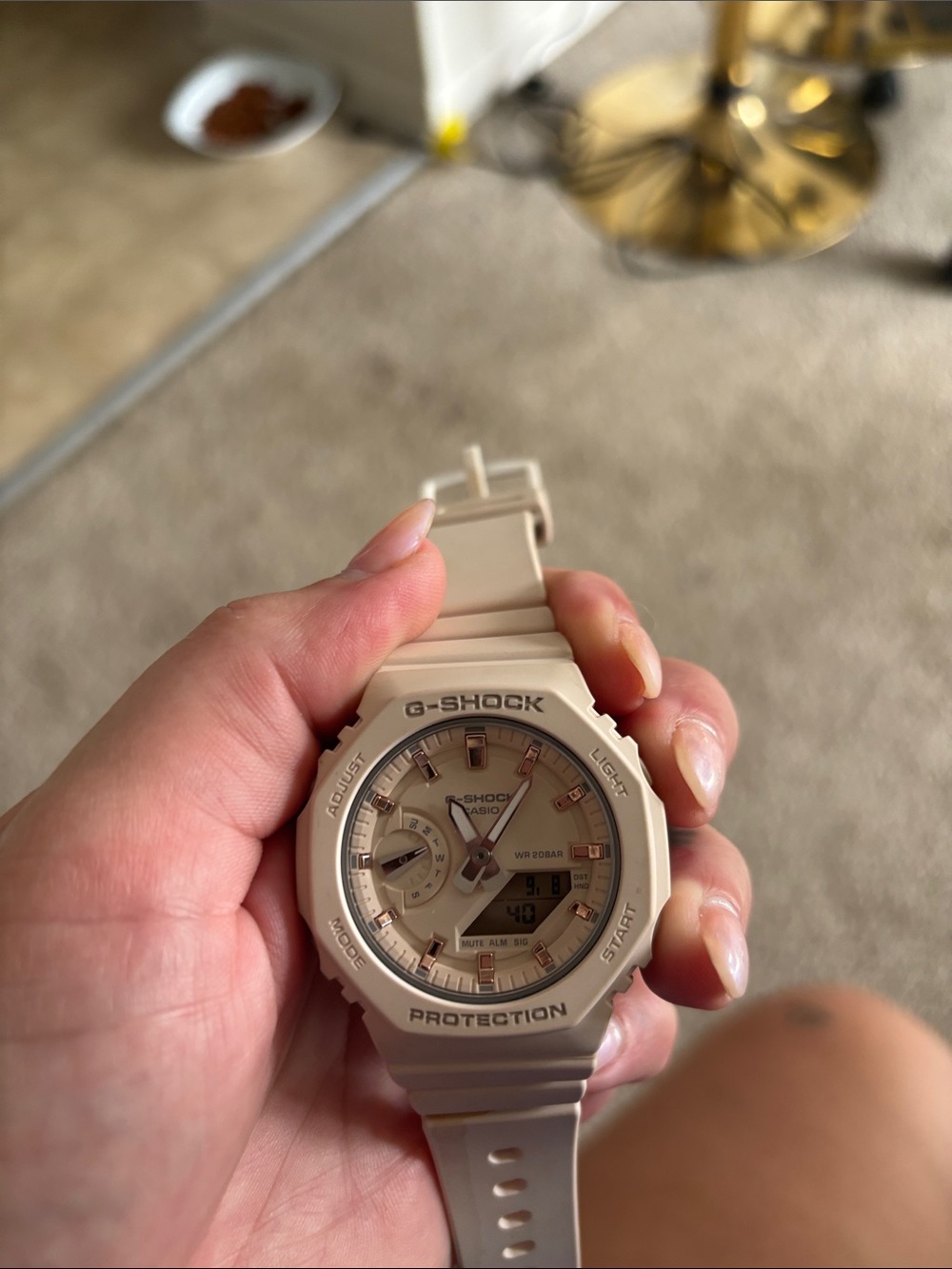 G-Shock Women's Beige Resin Analog-Digital Watch - Picture 2 of 2